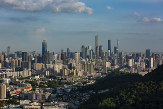 广州白云山全景