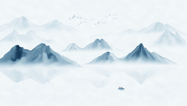 水墨山水畫