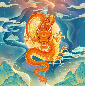 國潮國風(fēng)龍
