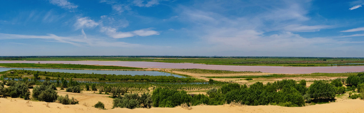 黄河银川段全景