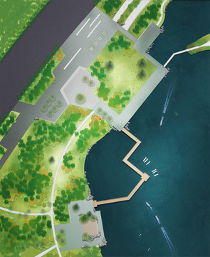 濱湖公園園林景觀彩平