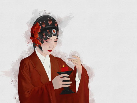 原創(chuàng)手繪人物畫