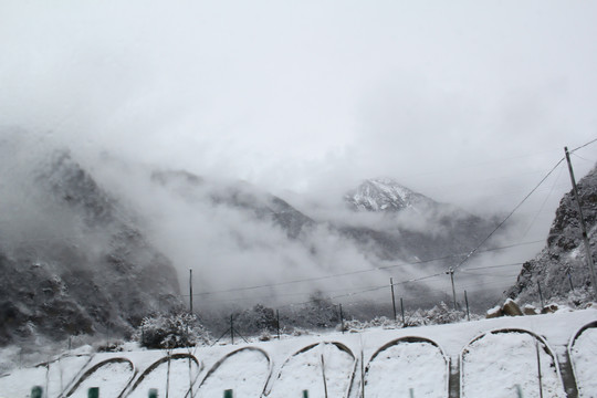 云雾雪山