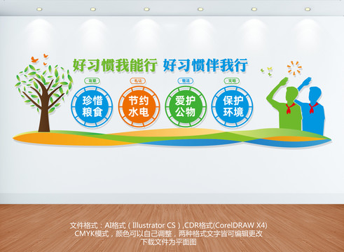 好習(xí)慣文化墻