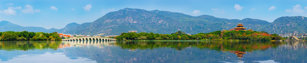 泉州西湖公园全景