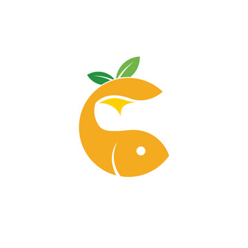 橙子魚(yú)矢量原創(chuàng)logo