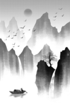 圓點(diǎn)山素材