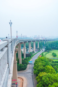 城市滨海建筑群南京长江