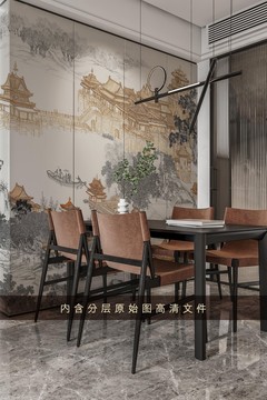 新中式山水畫