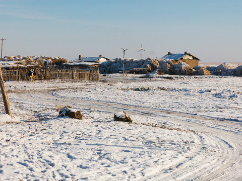 冬季乡村民居