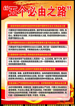 五個(gè)必由之路