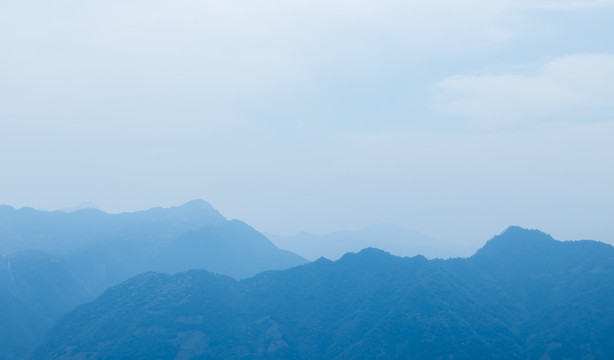 水墨群山风光