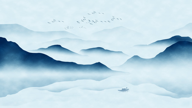 水墨山水畫