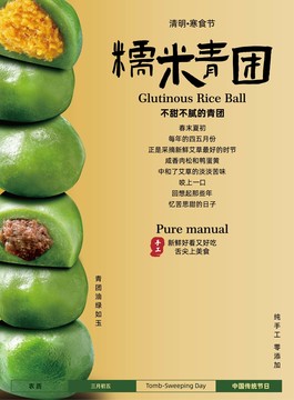 青團(tuán)促銷(xiāo)海報(bào)