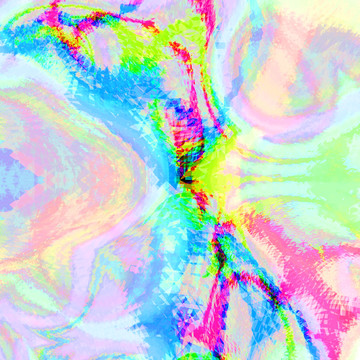 藍色幾何地毯