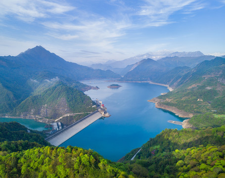 都江堰紫坪铺全景图