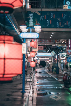 食番町广场街道夜景