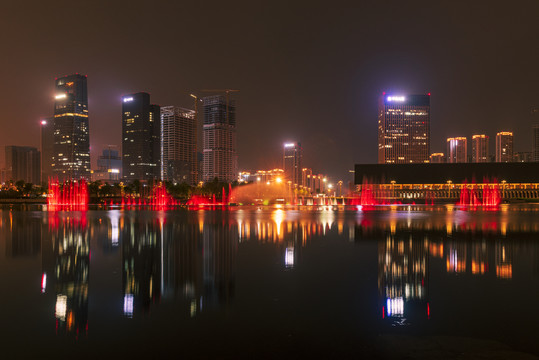 成都天府国际会议中心夜景