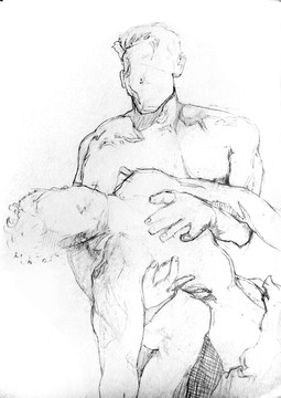 素描模特人體