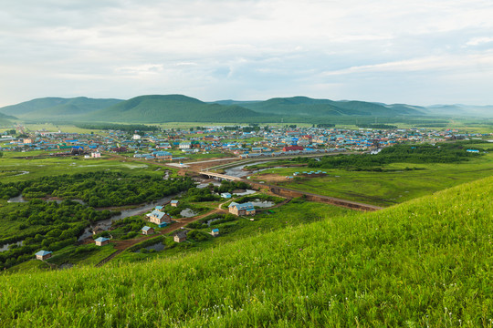 乡村小镇山村