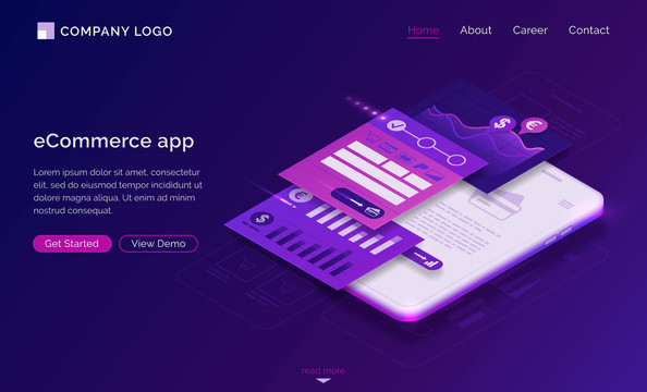 电子商务应用程序网站封面