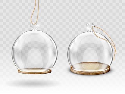 圆球玻璃罩吊饰元素