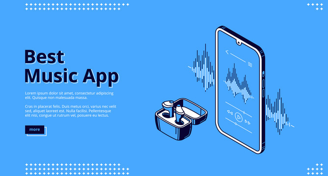 音乐应用程序网站封面