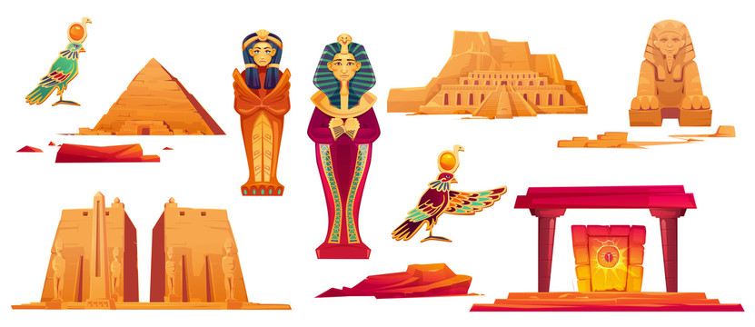 古老埃及文明插图元素