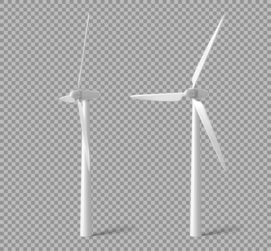 白色風(fēng)力發(fā)電機(jī)元素
