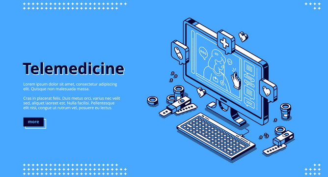 蓝色远端医疗平台网站封面