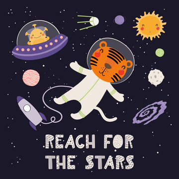 老虎幻想登陸太空插圖