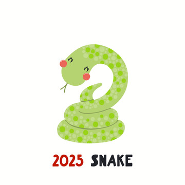 中国十二生肖蛇年插图