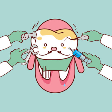 牙医治疗蛀牙插图