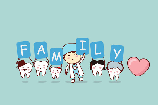 快乐牙齿家族插图