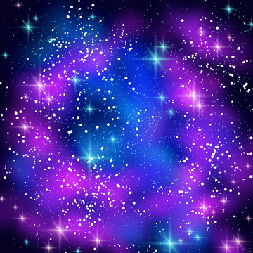 紫色渐变星空背景