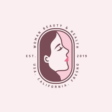 粉红色加州女孩logo插图
