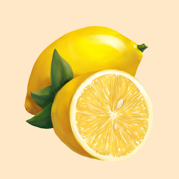 手繪檸檬