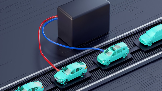 新能源電源汽車充電科技海報