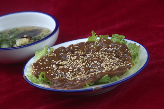 嫩牛肉秘制牛肉火锅涮菜食材