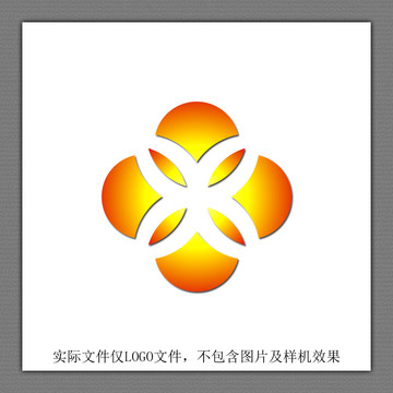 数字8花形LOGO设计