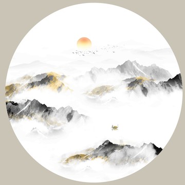 水墨山水畫