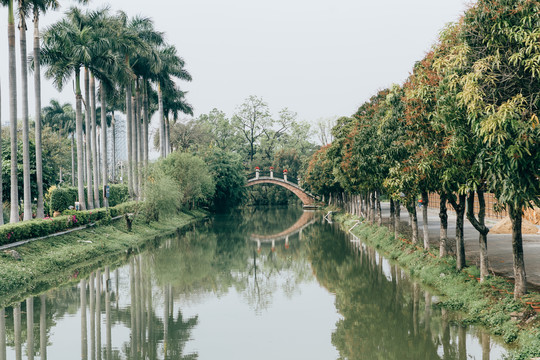 宁静的河面风光