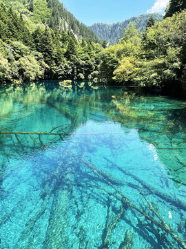 九寨沟的水