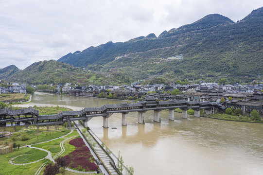 濯水古镇风雨廊桥