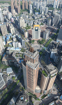 重庆南坪商圈高空航拍图
