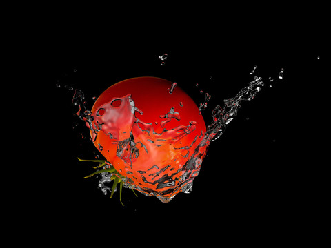 西紅柿水花