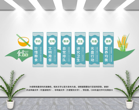 食堂文化墻