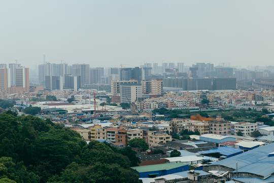 三山森林公园脚下的风景