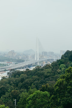 三山森林公园脚下的风景