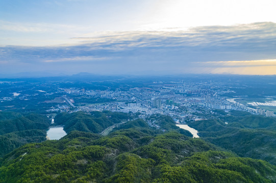 江西上饶横峰岑山航拍风光